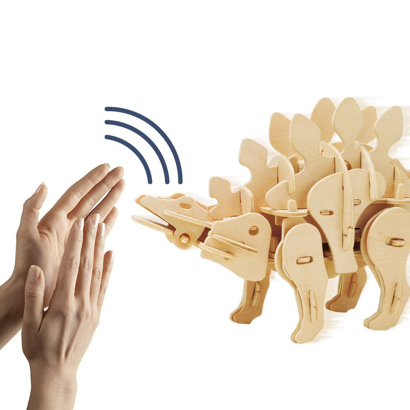 Sound Controlled 3D Stegosaurus Laser Cut Model Puzzle